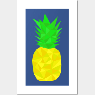 Pineapple Geometric (Standard) Posters and Art